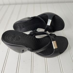 Crocs Cyprus‎ Women's Sandals Size W7 Black